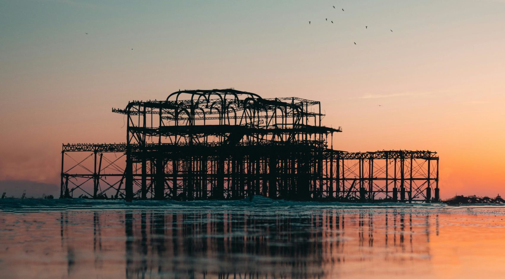 Brighton West Pier at Sunset